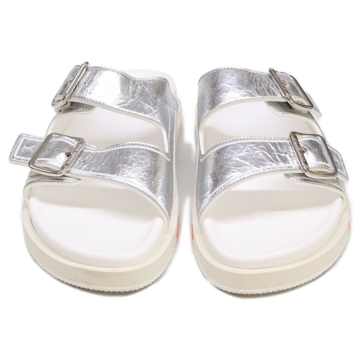 ルイヴィトン　皮　サンダル　美品 LOUIS VUITTON ルイヴィトン 【美品】LVトレイナーライン レザー