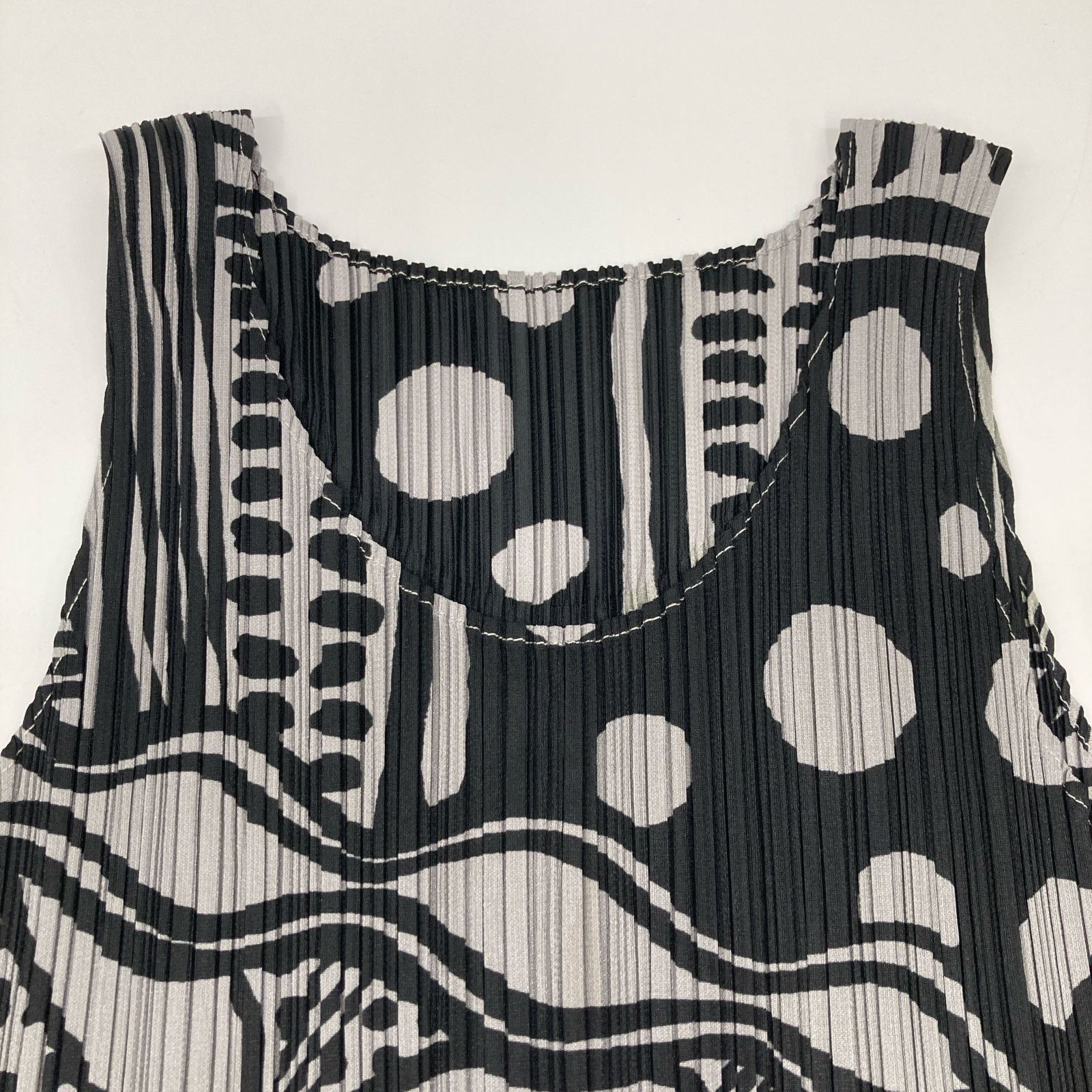 PLEATS PLEASE プリーツプリーズ PP31-JH694 ｸﾞﾚｰ 総柄 ﾜﾝﾋﾟｰｽ 3  