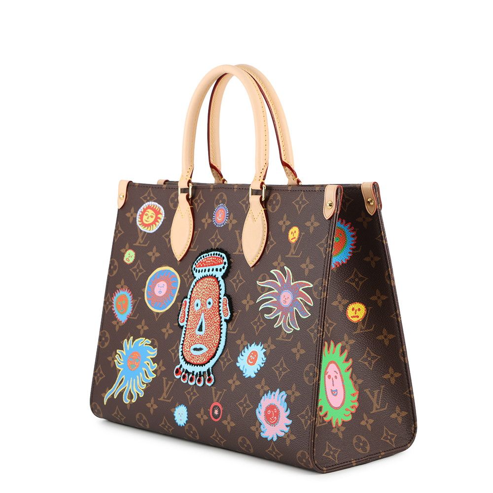 極美品　ルイヴィトン 草間彌生 コラボ 限定トートバッグ ルイヴィトン トートバッグ モノグラム LV × YK オンザゴー MM M46429