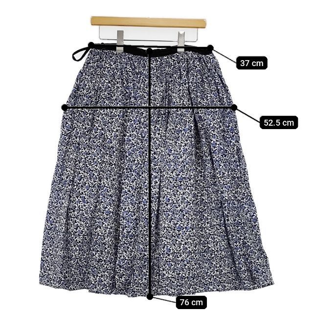 最終価格。美品　オールドマンズテーラー　花柄スカート R&D.M.Co- OLD BLUE オールドブルー ギャザー 花柄 ロングスカート