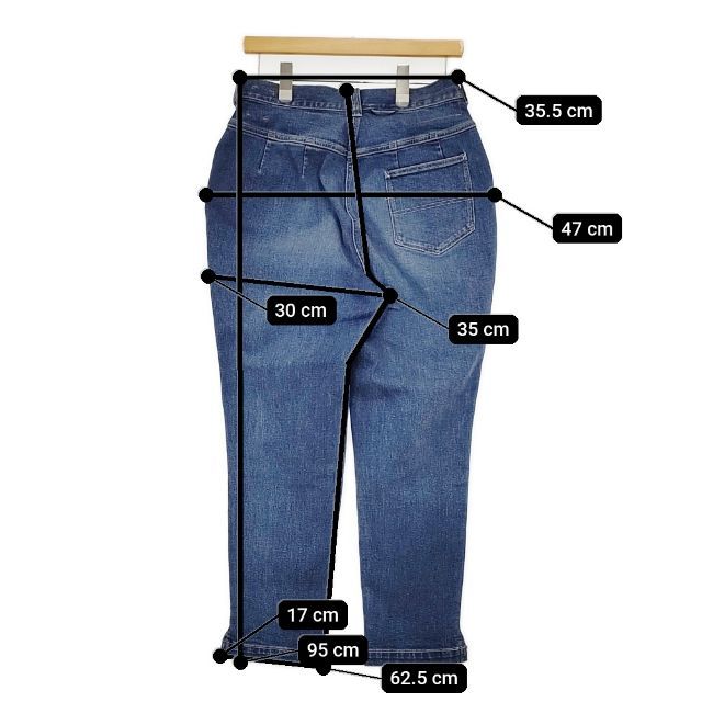 45R/45rpm ライ麦ストレッチの桃比女 デニムパンツ 定価37400円 デニム