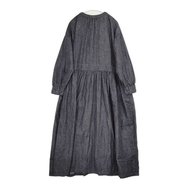 nest Robe 01233-1427 コットンリネンダンガリーギャザー ワンピース