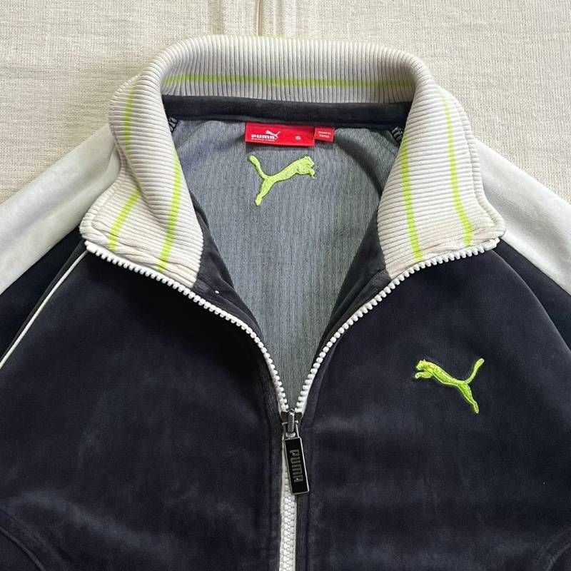 00s archive アーカイブ OLD PUMA プーマ ベロア生地 ピューマロゴ刺繍