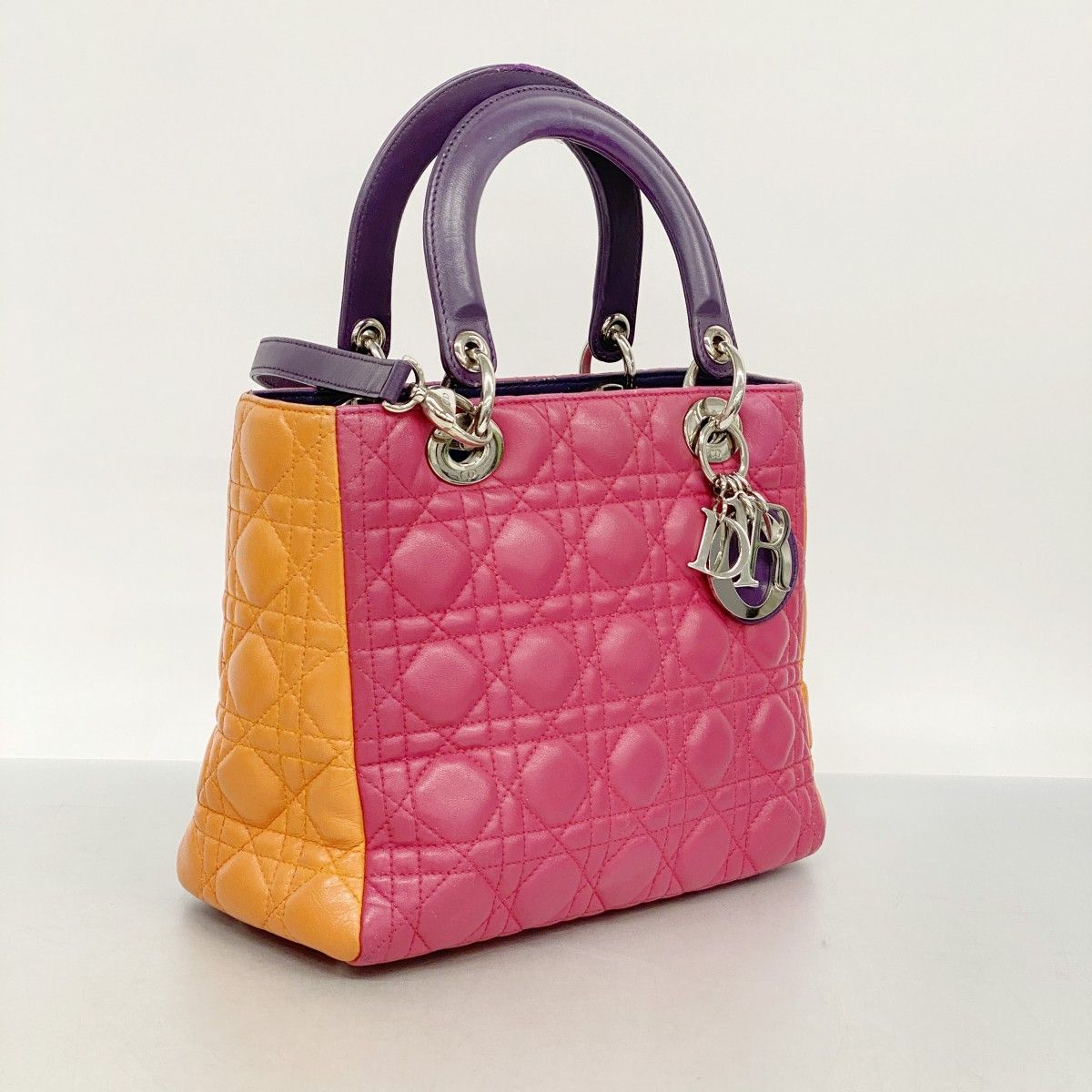 5pd5761】クリスチャンディオール ハンドバッグ カナージュ レディ