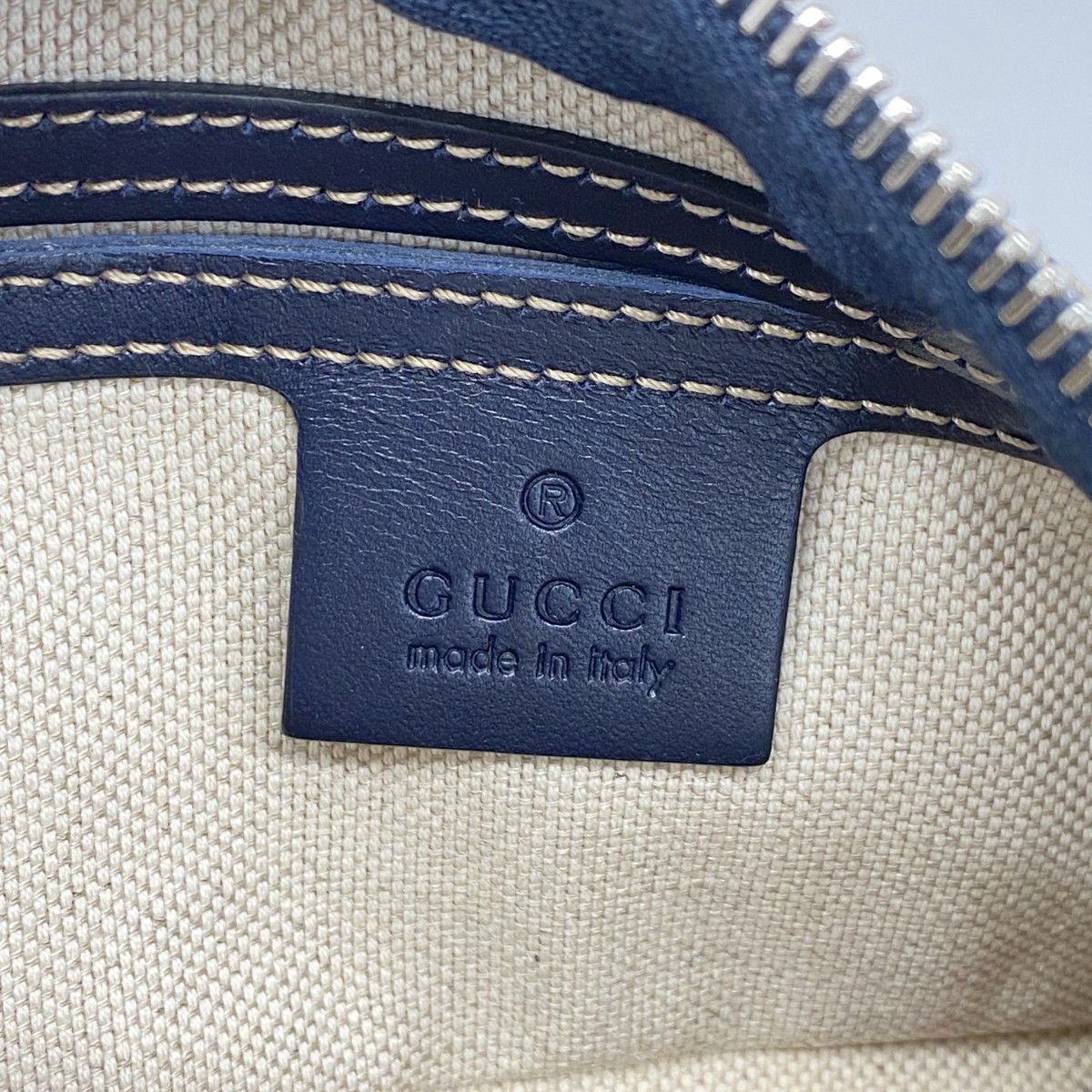 GUCCI ボディバッグ ベージュ・ネイビー 5pd5862-k】グッチ ボディバッグ GGスプリーム 233269 PVC ベージュ