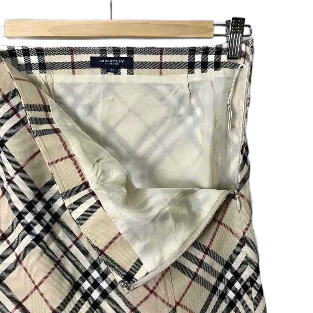 バーバリー ロンドン BURBERRY LONDON ノバチェックスカート ウール