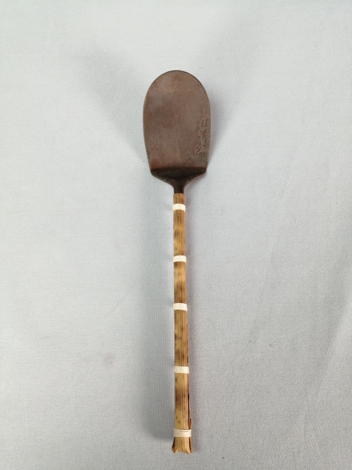 茶道具 明珍宗理造 灰匙 炭道具382