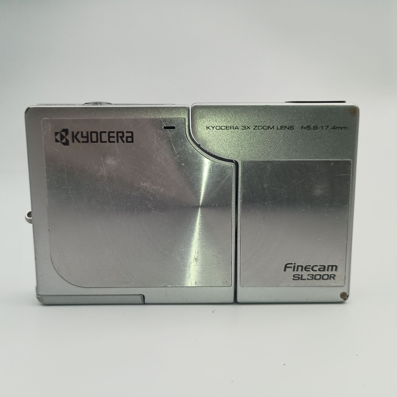 Kyocera Finecam SL300R Silver Compact Dijital Camera 京セラ 