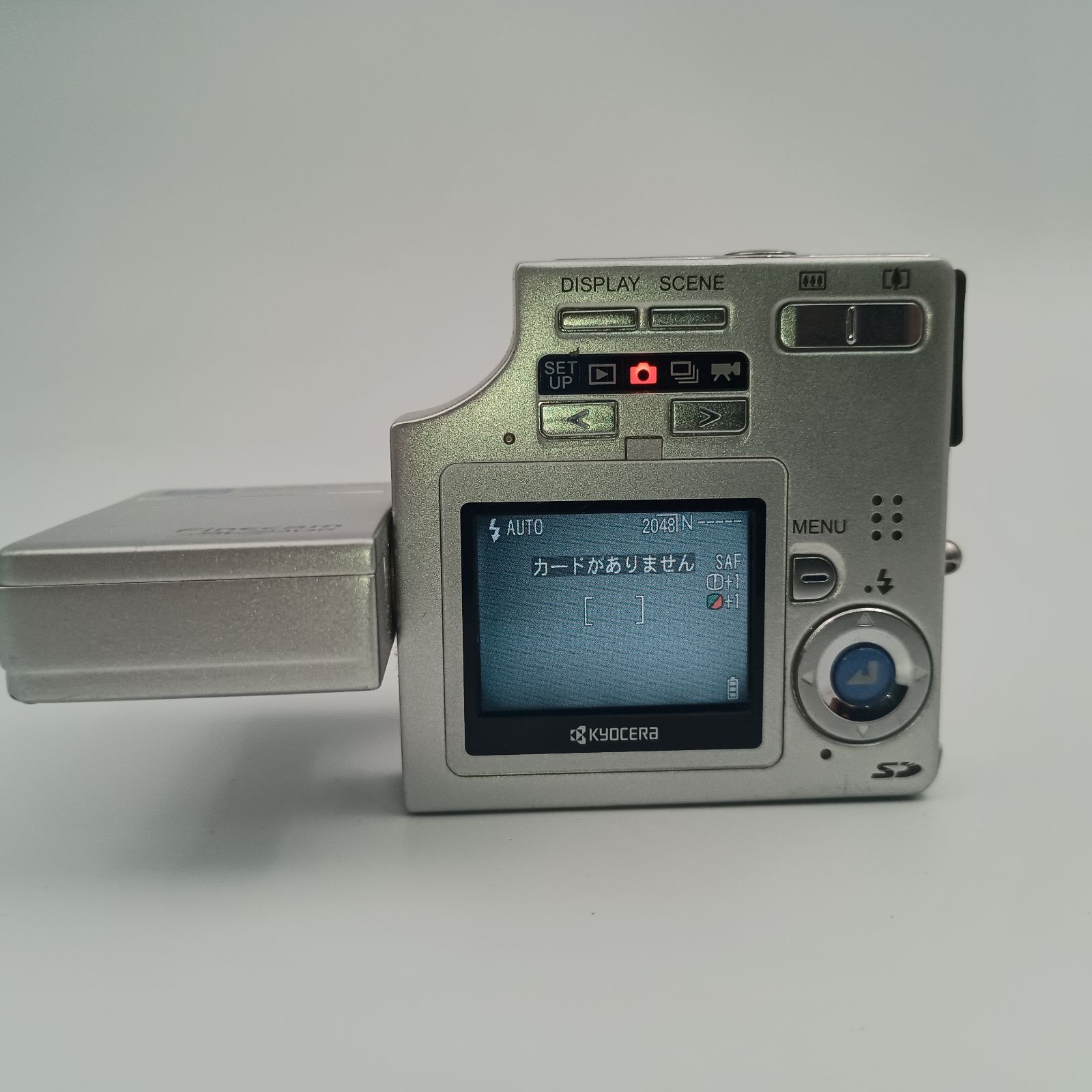 Kyocera Finecam SL300R Silver Compact Dijital Camera 京セラ 