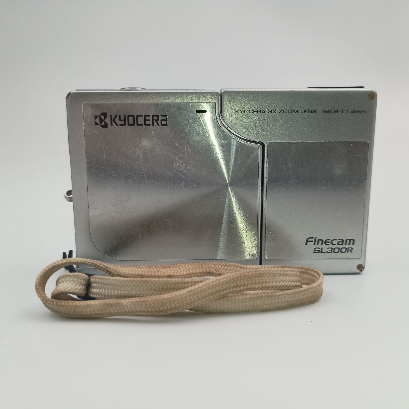 Kyocera Finecam SL300R Silver Compact Dijital Camera 京セラ 