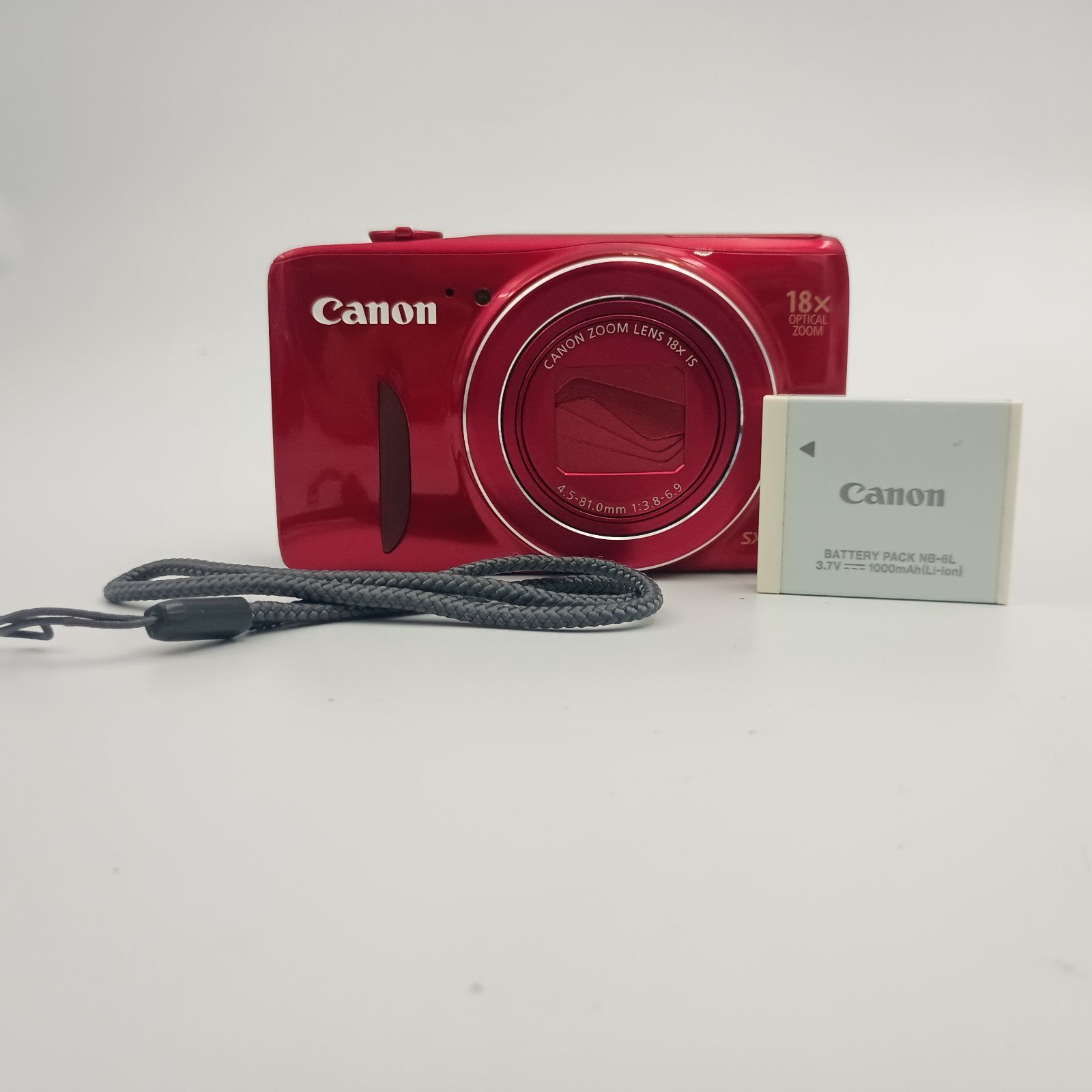 Canon PowerShot SX600 HS Compact DIGITAL Camera Red 赤