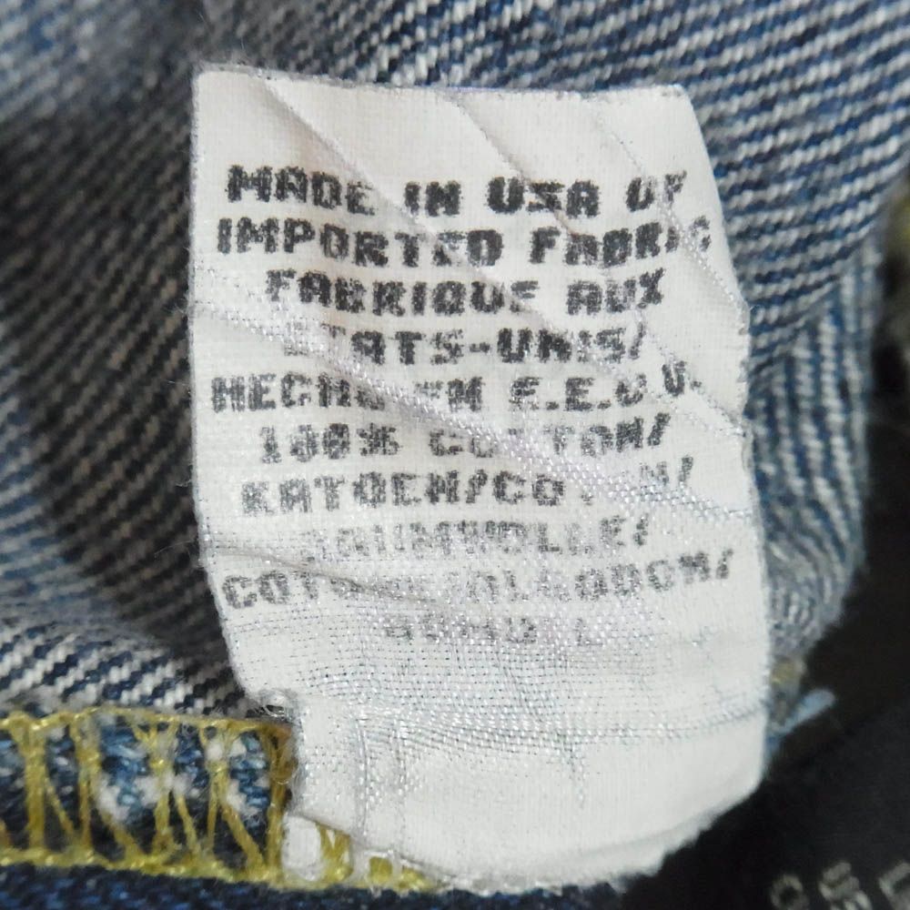 RRL ダブルアールエル 90s USA製 三ツ星タグ シンチバック セルビッチ