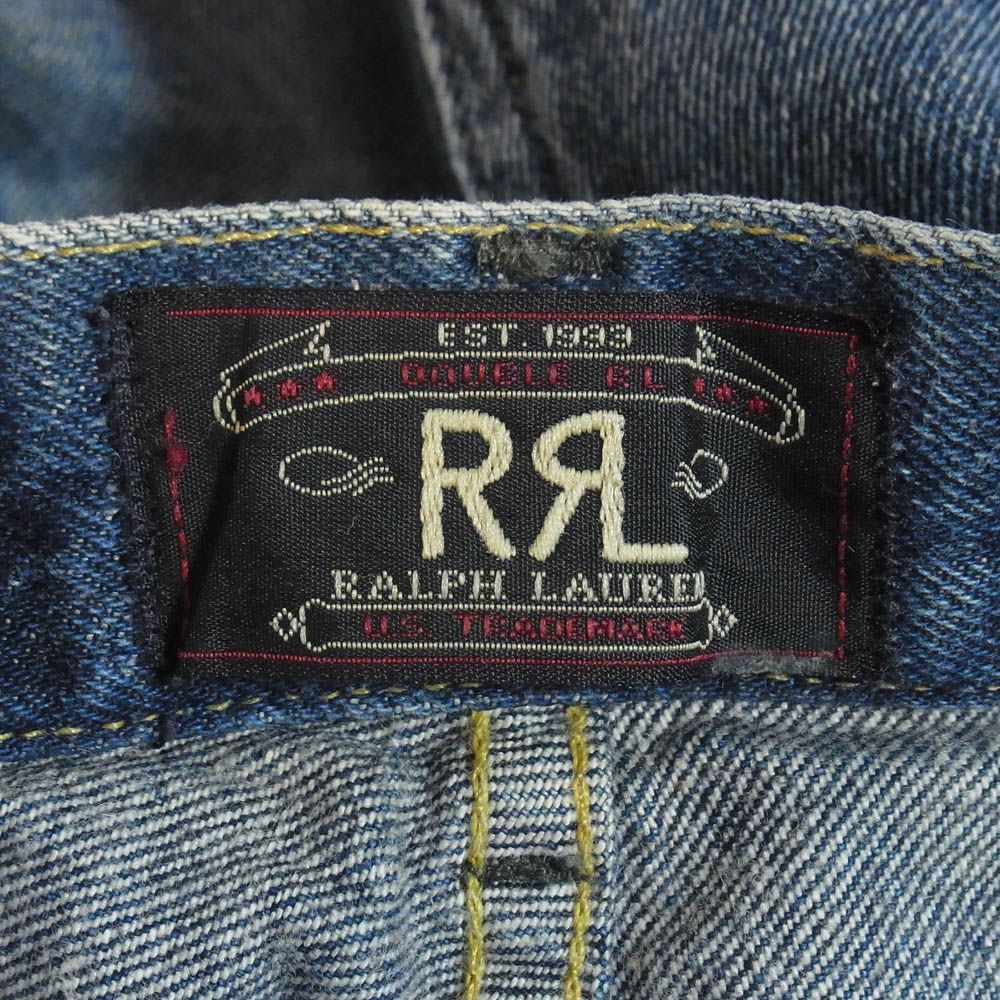 RRL ダブルアールエル 90s USA製 三ツ星タグ シンチバック セルビッチ