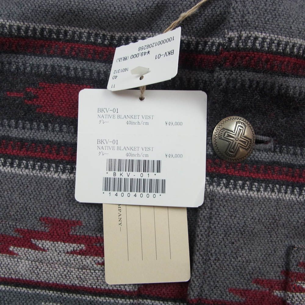 THE FLAT HEAD ブランケット ネイティブ ベスト コンチョ THE FLAT HEAD ブランケット ネイティブ ベスト コンチョ