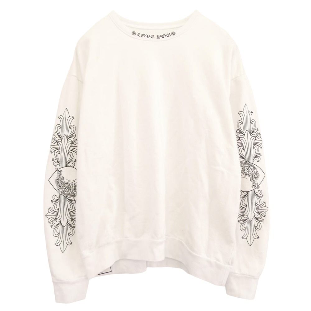 CHROME HEARTS クロムハーツ（原本無） SWTSHRT PLVR ネック ロゴ