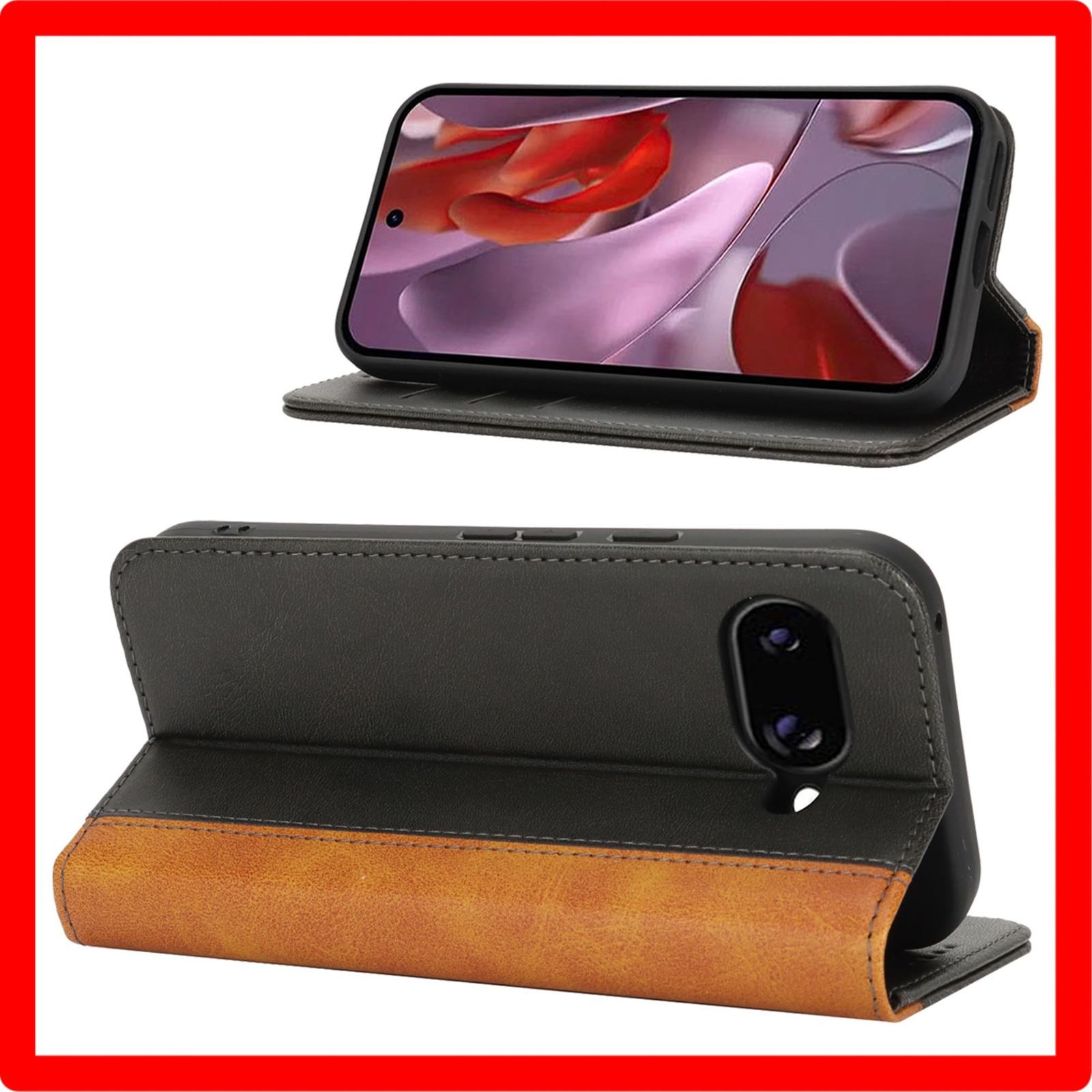 ☆送料無料☆Size:12. Google Pixel 9a_Color:ブラック+イエロー