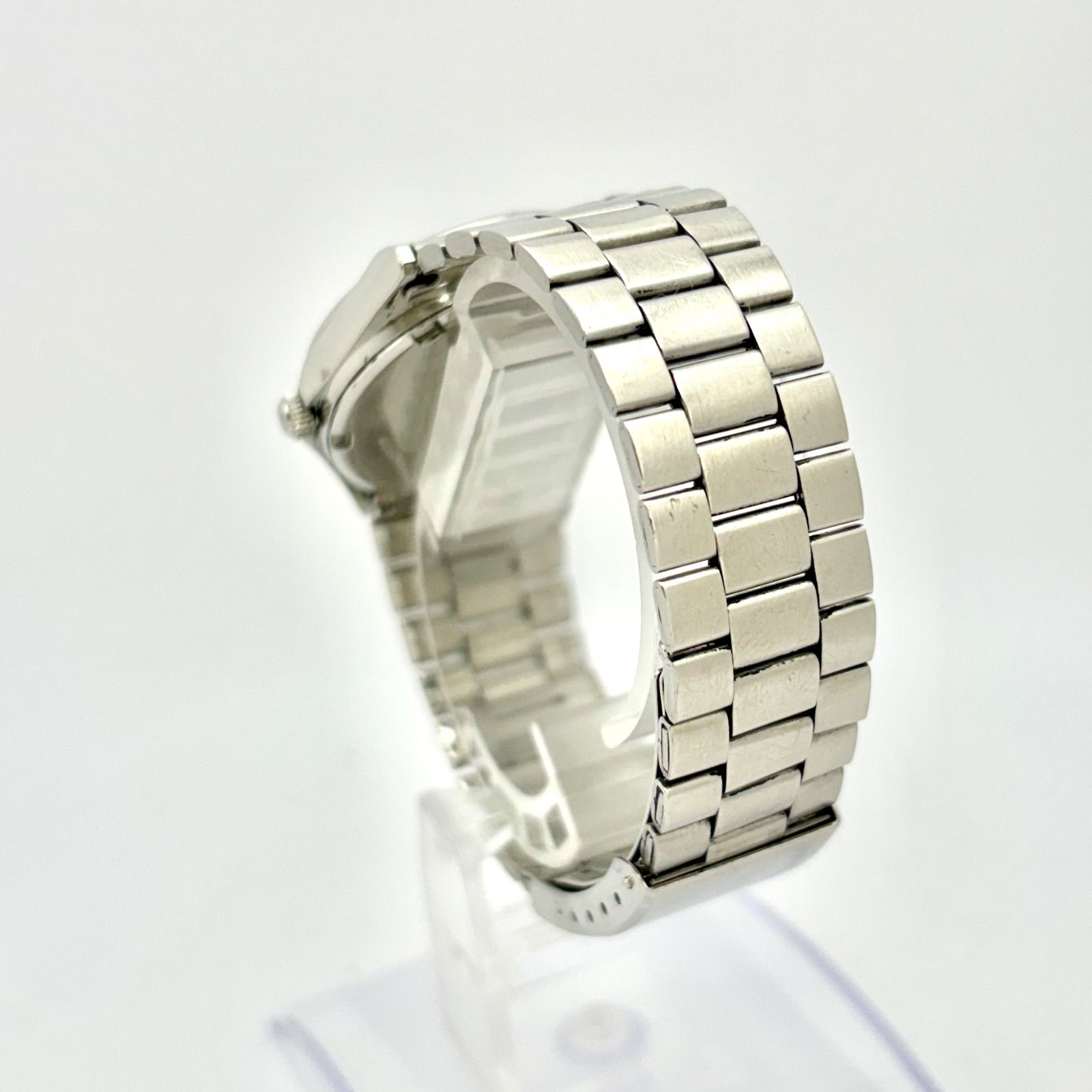 新品電池】SEIKO セイコー Chronos クロノス メンズ 腕時計 シルバー