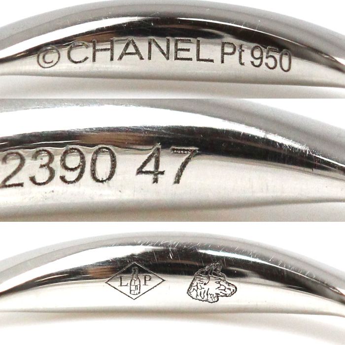 CHANEL シャネル Pt950プラチナ カメリア リング・指輪 J10667 7号 47