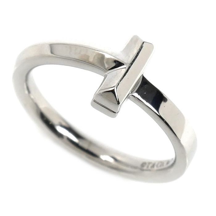 TIFFANY&Co. ティファニー K18WG ホワイトゴールド Tワン リング・指輪