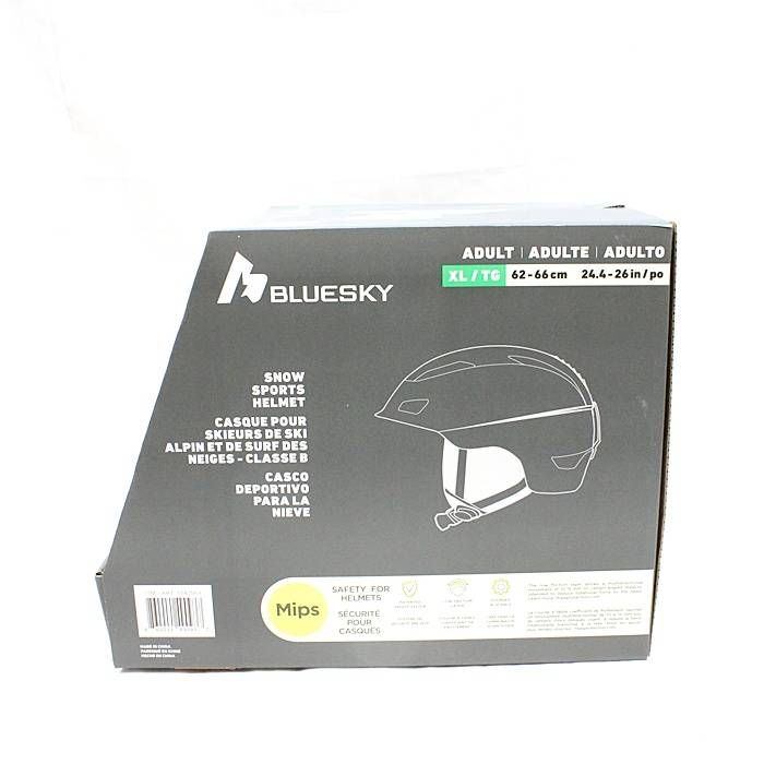 ブルースカイ大人用スノ-ペルメット MIPS ブラック L 未使用展示品