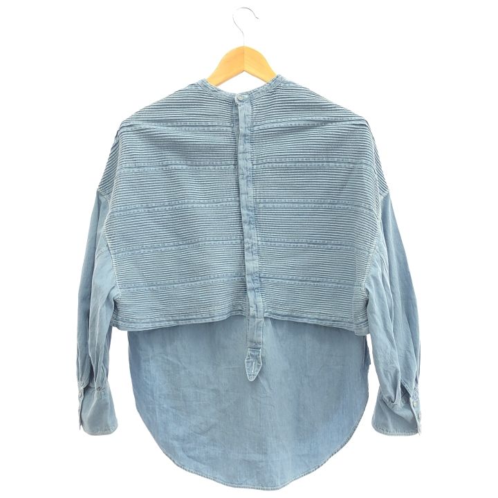 PHEETA ① 8911-699-0078 Trinityデニムブラウス レディース ブルー