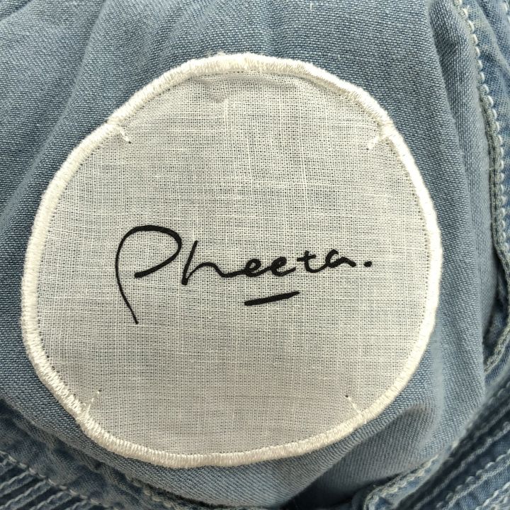 PHEETA ① 8911-699-0078 Trinityデニムブラウス レディース ブルー
