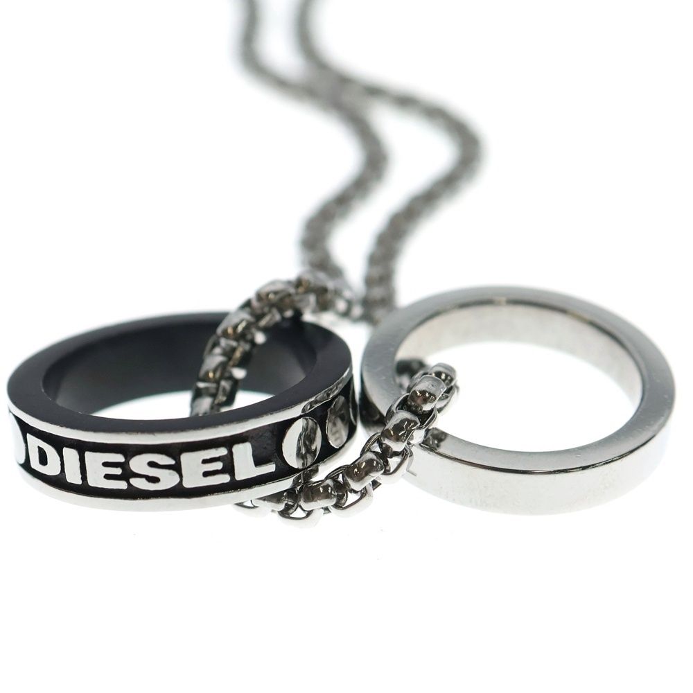 DIESEL Double Ring Chain Necklace ネックレス DIESEL (ディーゼル) Double Ring Chain Necklace ダブルリング