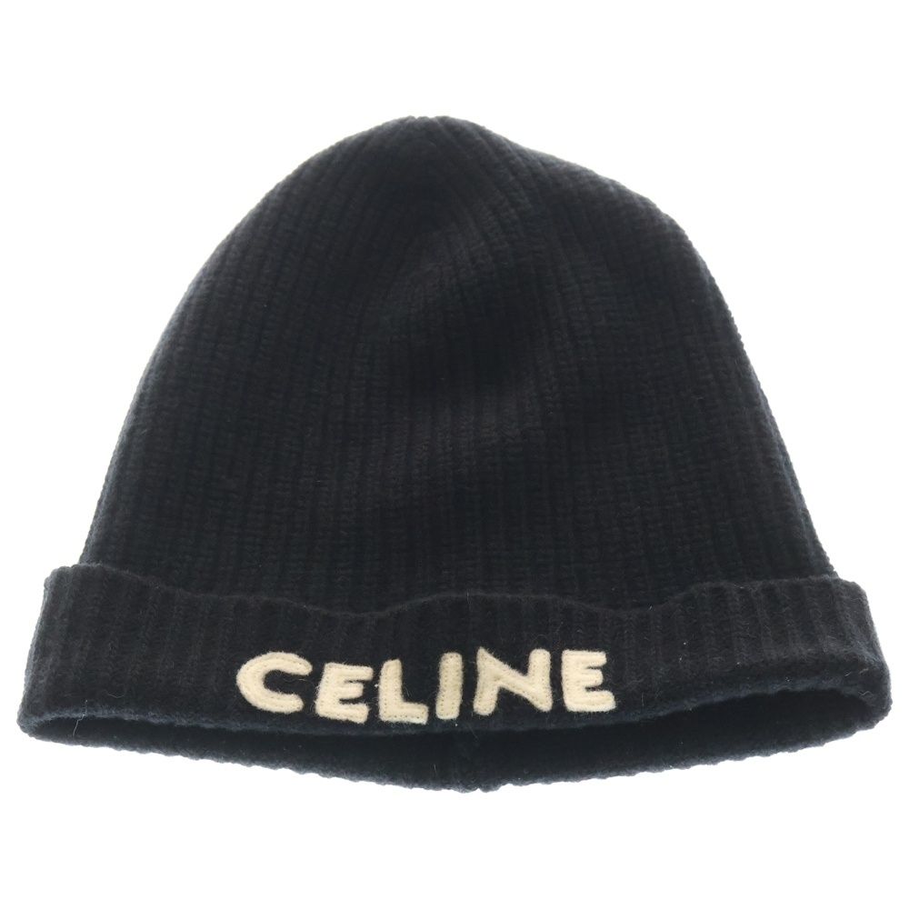 CELINE (セリーヌ) Embroidery Logo Knit Beanie 2A25R535Q ロゴ