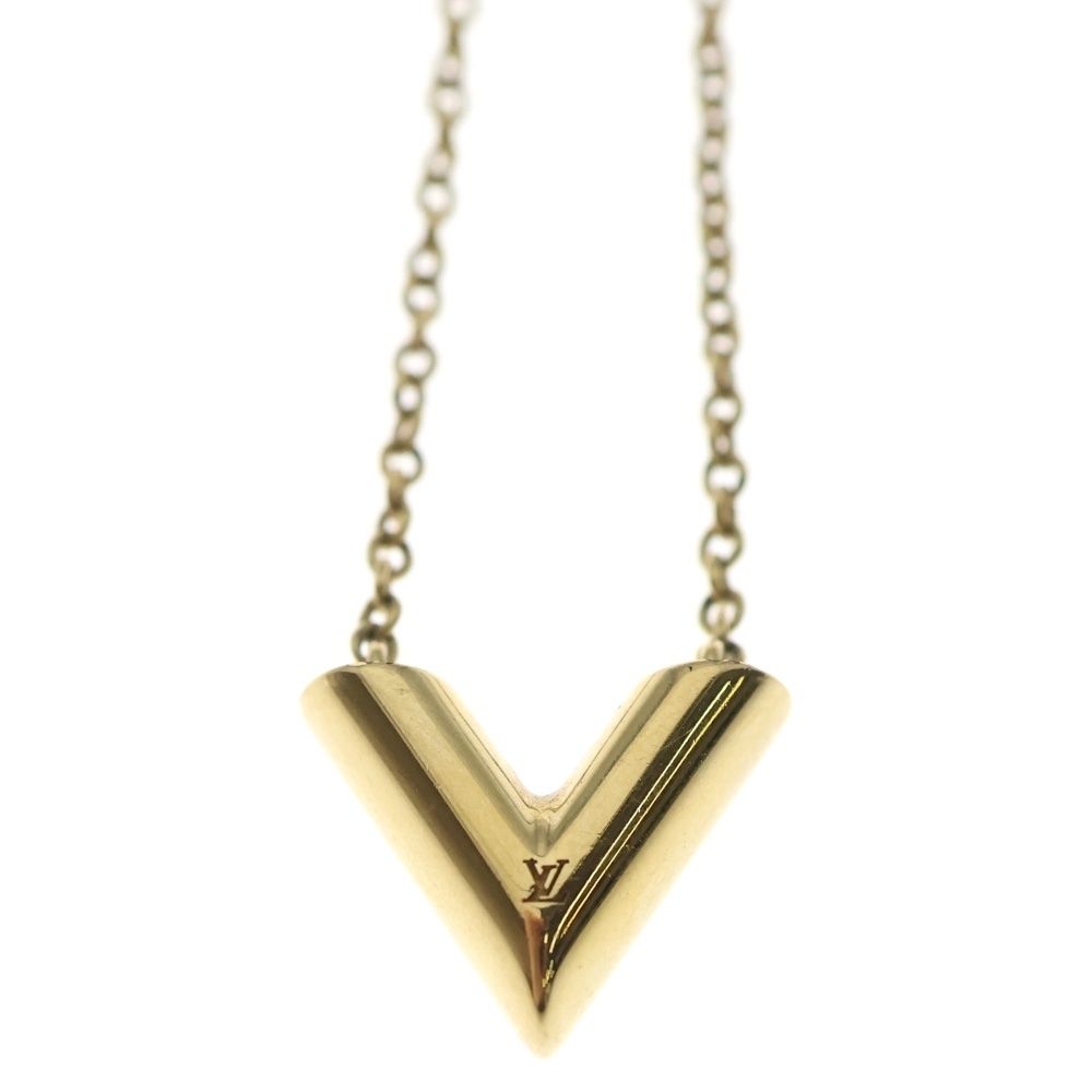 LOUIS VUITTON (ルイヴィトン) エッセンシャルV ネックレス ゴールド
