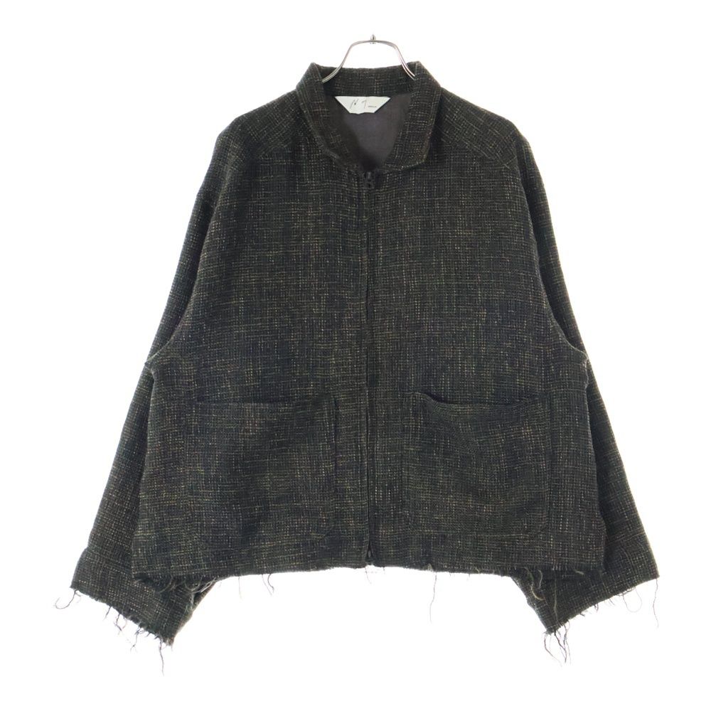 ANCELLM / アンセルム　TWEED ZIP JACKET ブラウン ancellm アンセルムTWEED ZIP JACKET BROWN