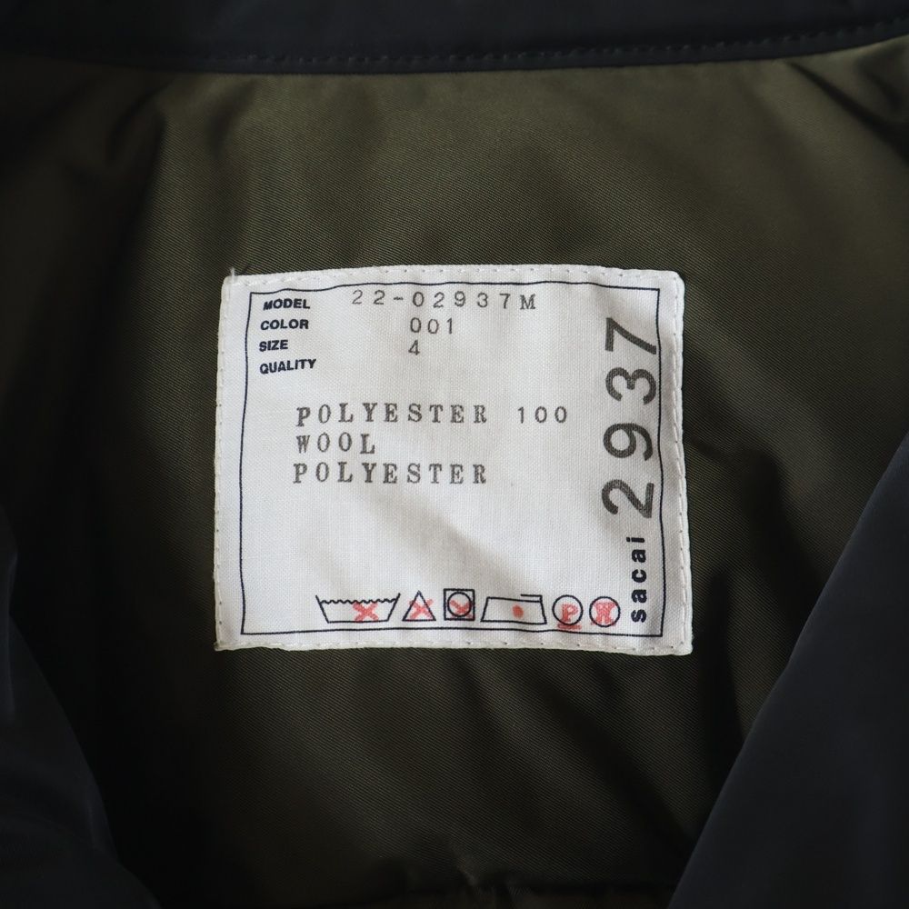 Sacai (サカイ) 22AW Sports Mix Padded Shirt スポーツミックス