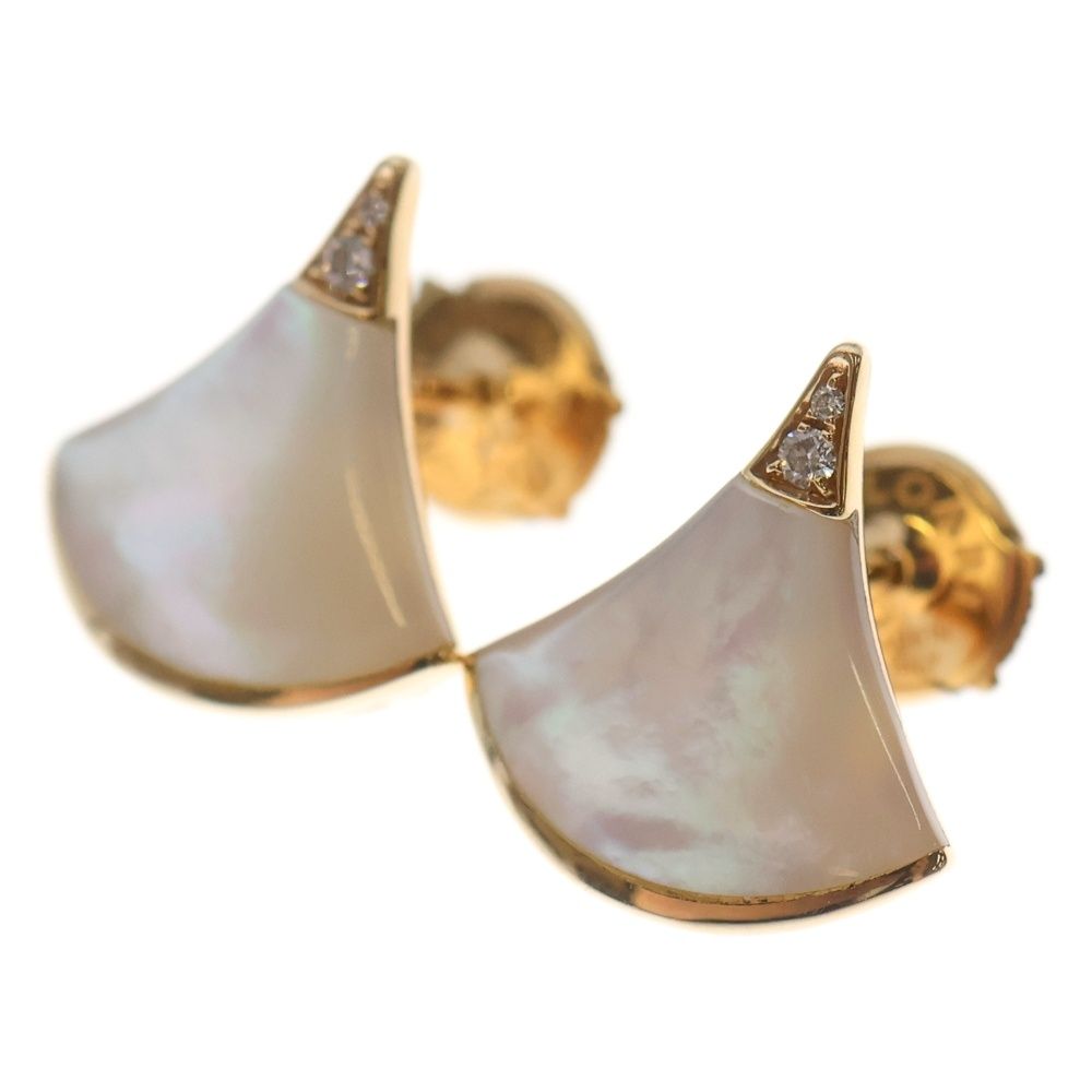 BVLGARI (ブルガリ) デーヴァドリーム ピアス シェル Au750 K18