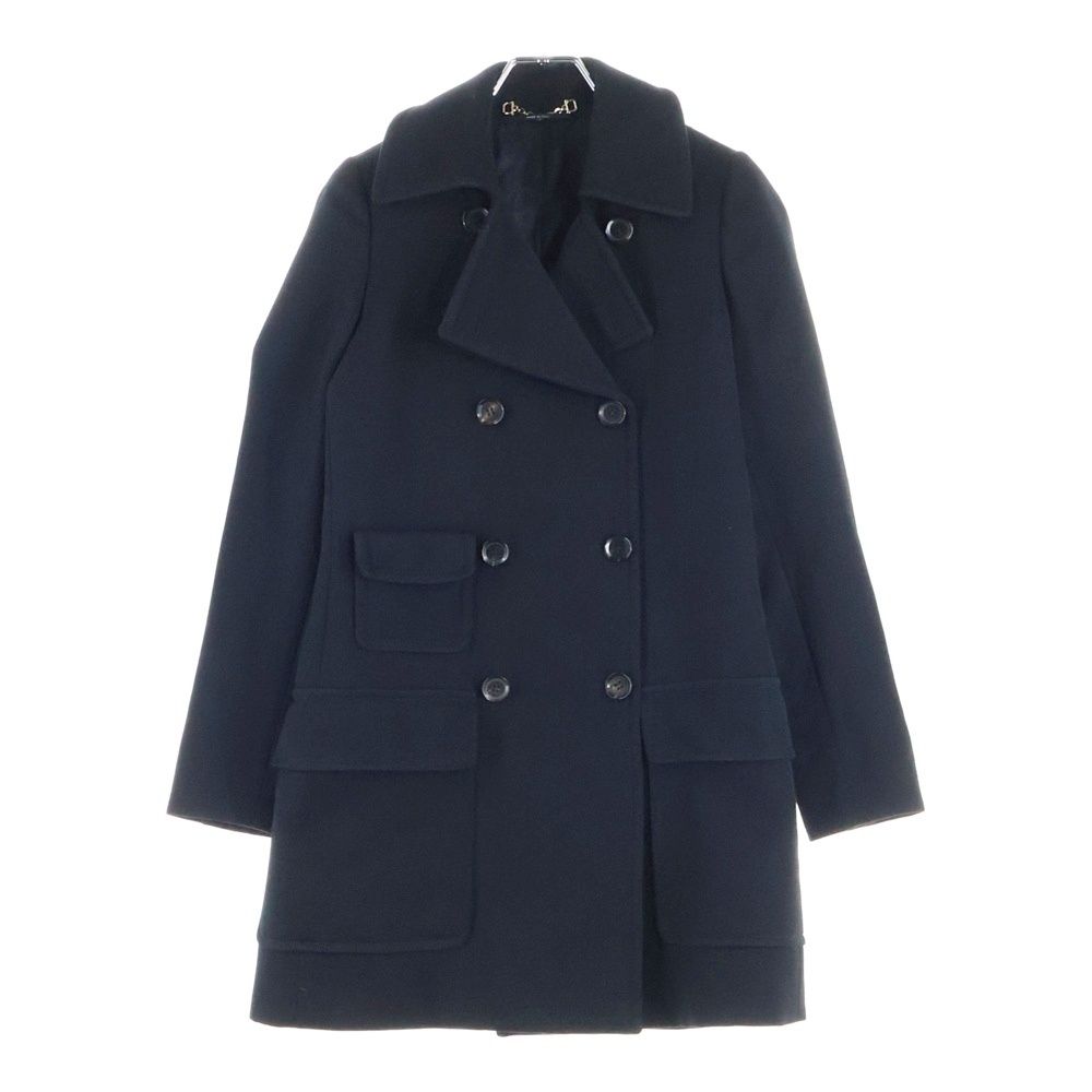 GUCCI (グッチ) 裏地インターロックG 総柄 ウール ダブルブレスト