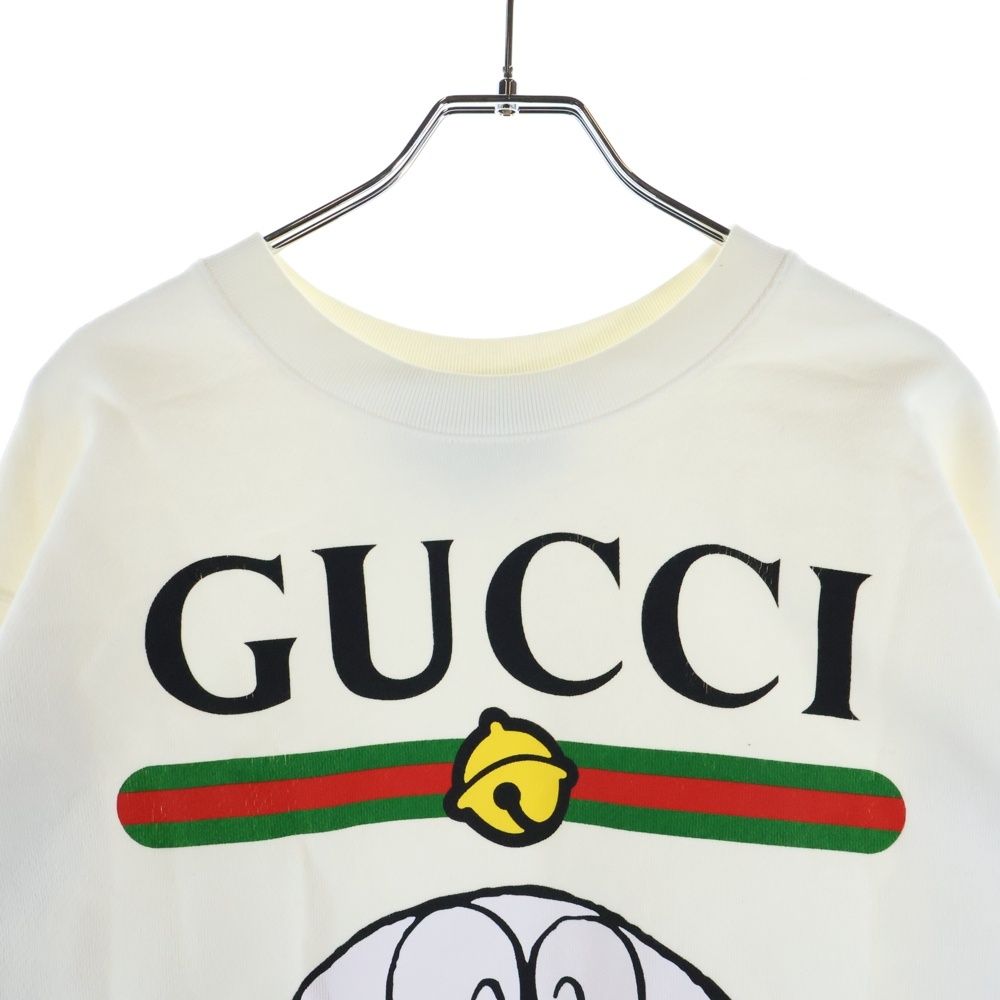 GUCCI (グッチ) ×ドラえもん ロゴプリント クルーネック プルオーバー