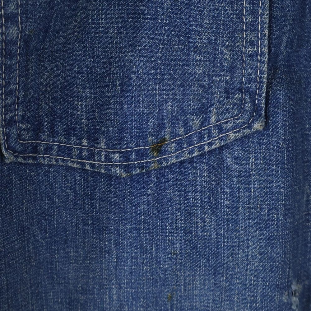 60s ビッグスミス 3ポケット カバーオール インディゴ 38 ビンテージ 60s ビッグスミス 3ポケット カバーオール インディゴ 38 ビンテージ