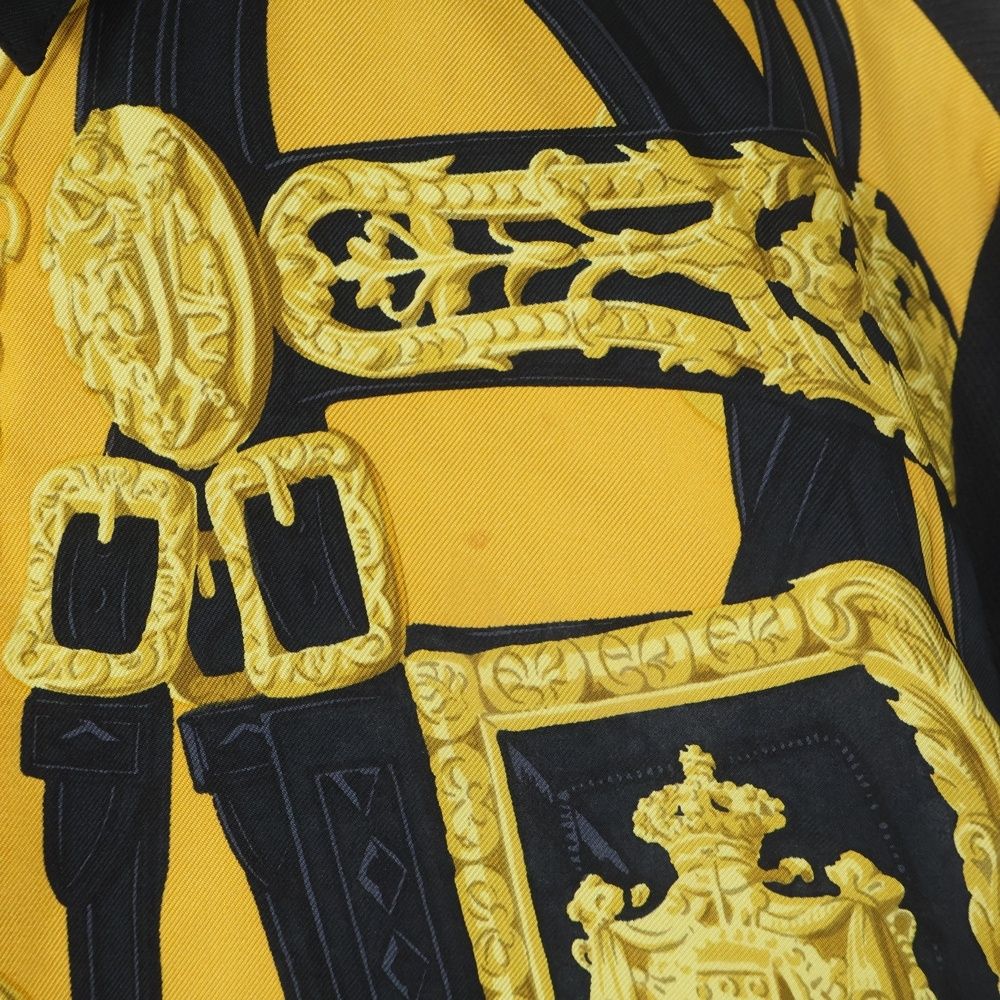 美品 HERMES シルク シャツ 長袖 総柄 BRIDES de GALA 美品 HERMES シルク シャツ 長袖 総柄 BRIDES de GALA 美品 HERMES