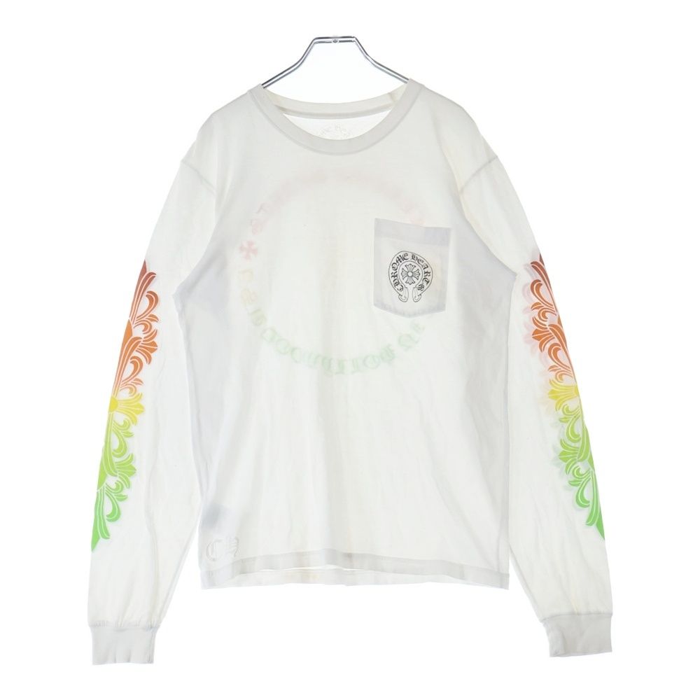 CHROME HEARTS (クロムハーツ) FLRL CRS HORSESHOE LS TEE 袖