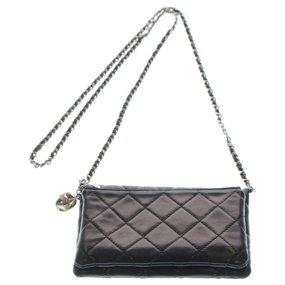 CHANEL (シャネル) ミニマトラッセ ココマーク ラムスキン チェーン