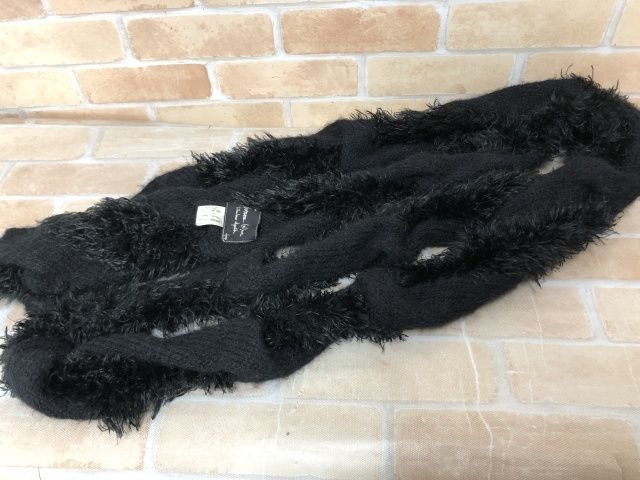中古】 NUMBER (N)INE ナンバーナイン 04AW マフラー ブラック ONE