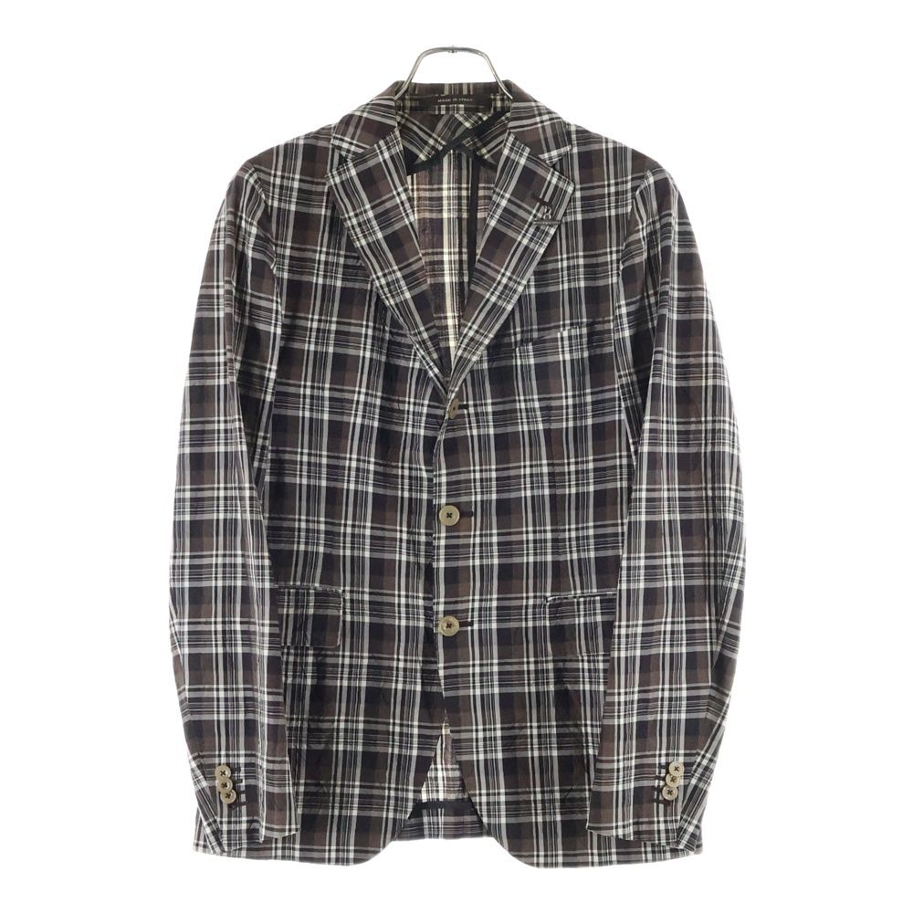 TAGLIATORE (タリアトーレ) チェック総柄 ウール ラペルピン 2B