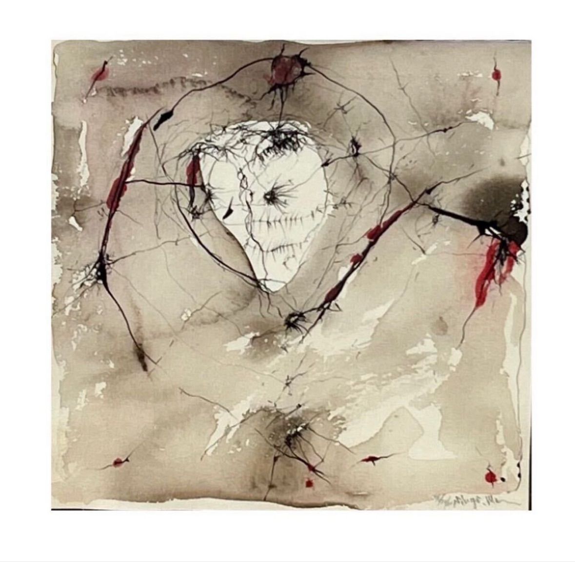 森真吾 76 10 30 水彩 ペン ガッシュ作品 ギャラリー ユマニテ シール 愛知県立美術館収蔵