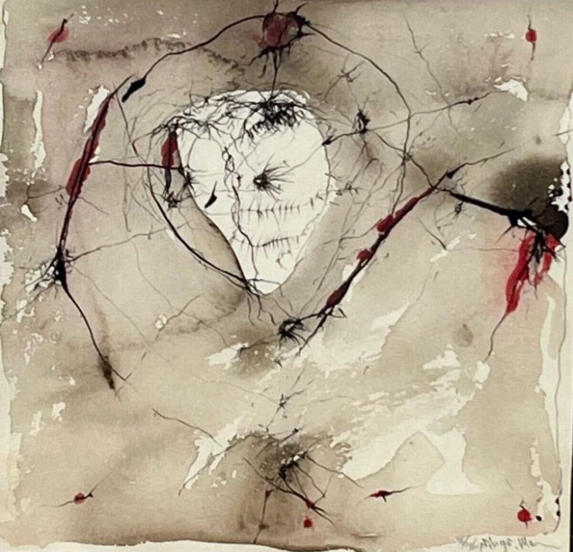 森真吾 76 10 30 水彩 ペン ガッシュ作品 ギャラリー ユマニテ シール 愛知県立美術館収蔵