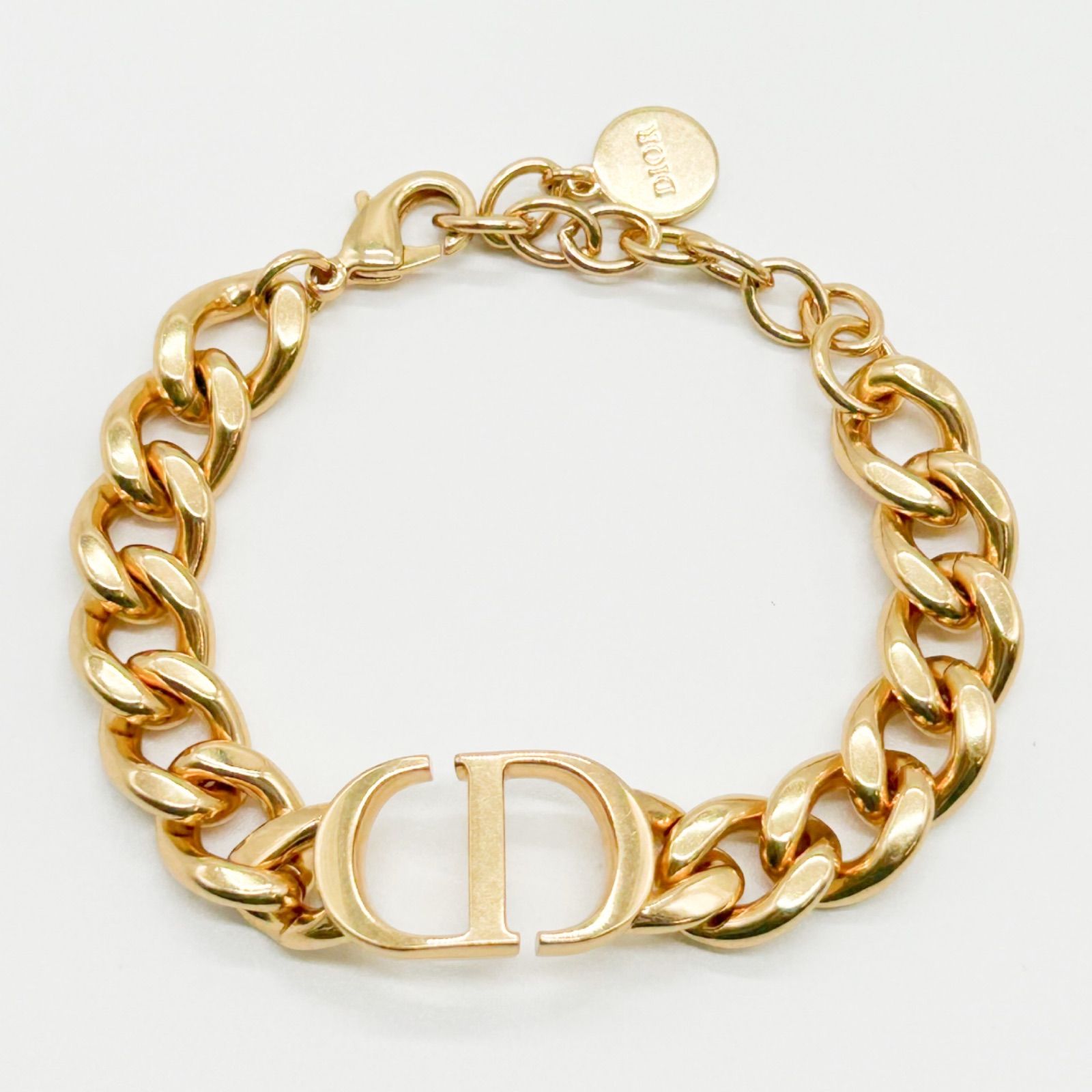 クリスチャンディオール　ゴールド 喜平ブレスレット 希少】 クリスチャンディオール ブレスレット 喜平 ゴールド