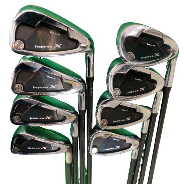 中古】 ヤマハ inpres X D BLACK 8S アイアンセット IR DX-508i