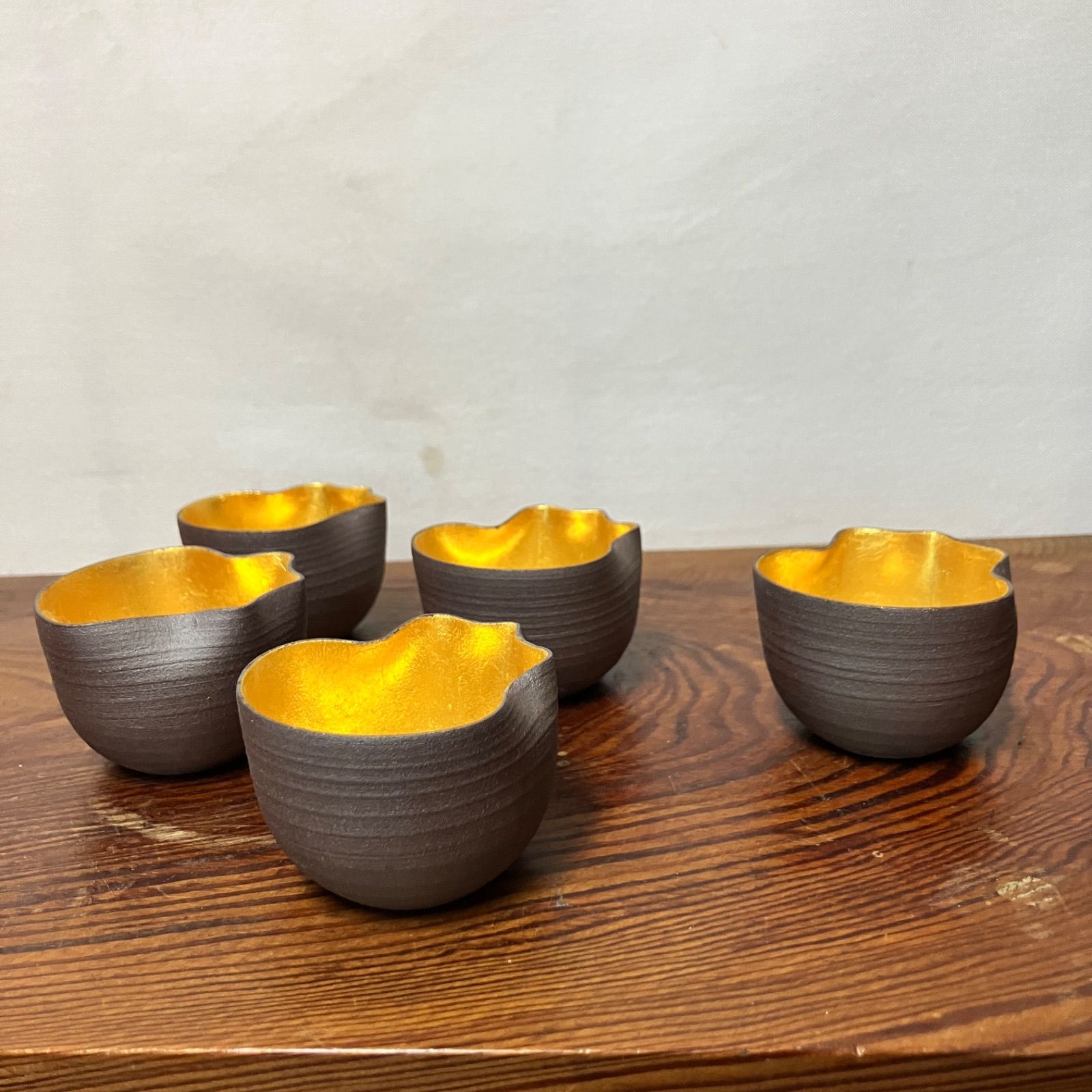 直山窯 南蛮金箔向付5客 珍味盛りや薬味皿などに|雑貨屋えこわっか