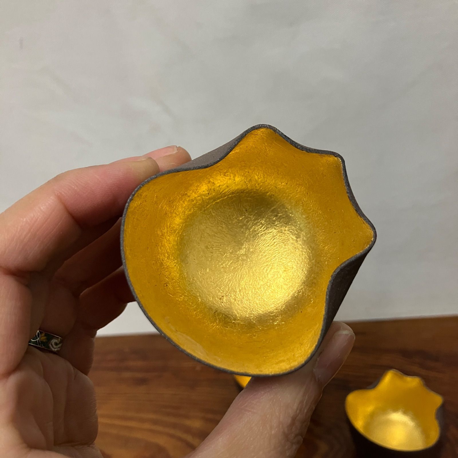 直山窯 南蛮金箔向付5客 珍味盛りや薬味皿などに|雑貨屋えこわっか