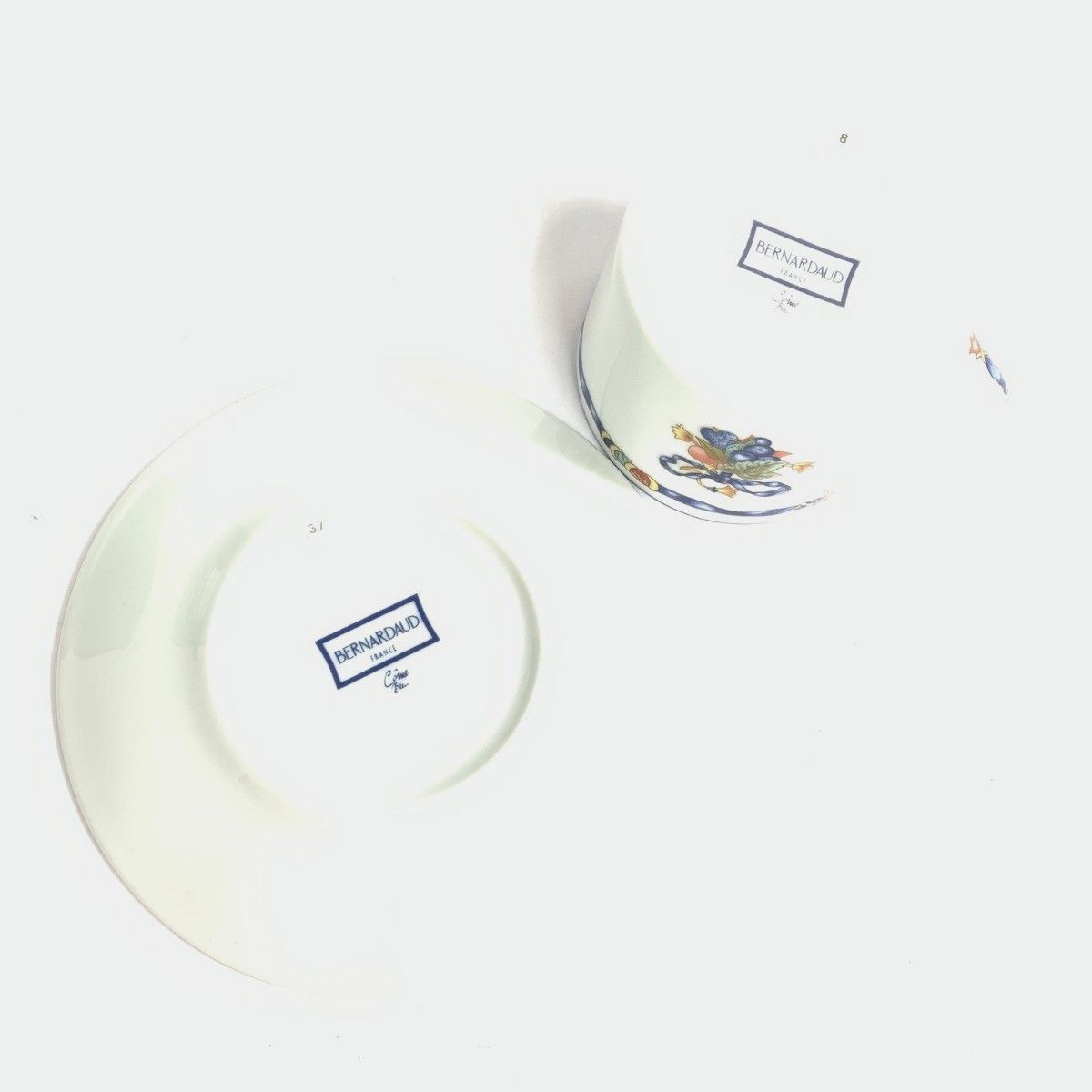 BERNARDAUD ベルナルド カップ＆ソーサー  5客セット    ホワイト  / 240001172604 BERNARDAUD ベルナルド カップ＆ソーサー 5客セット ホワイト