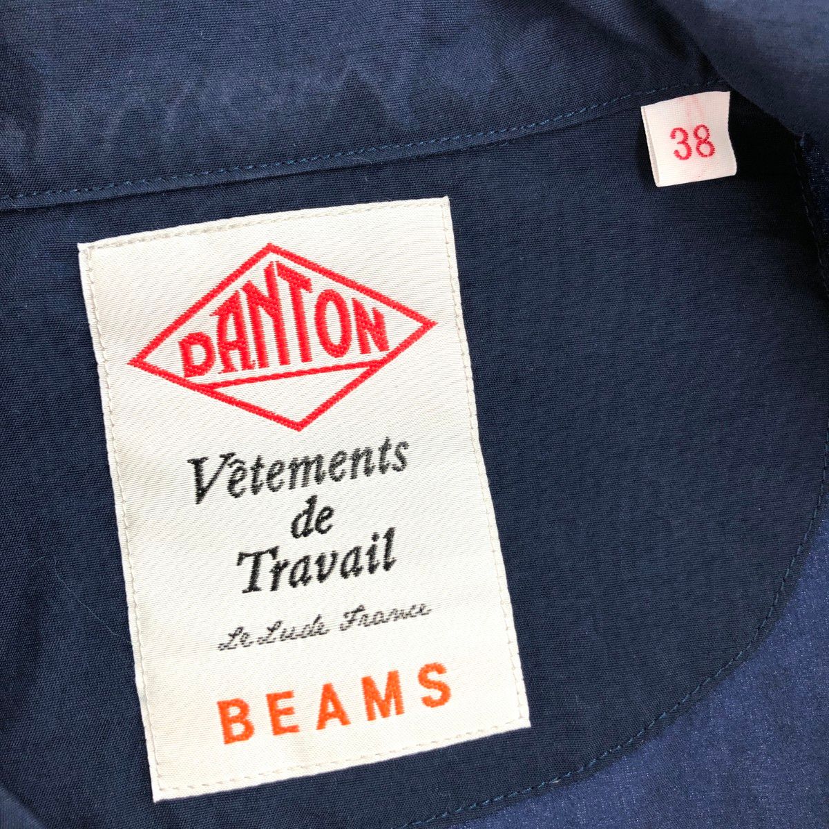 Danton ダントン ビームス別注/ナイロンジャケット サイズ:38 ロゴ