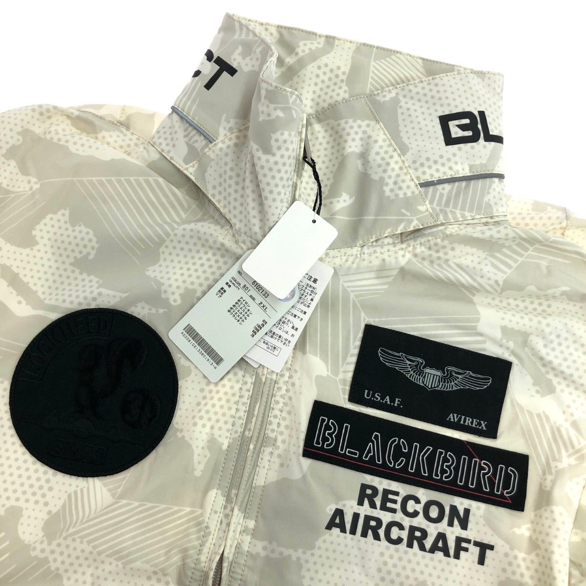 AVIREX アヴィレックス ジップアップジャケット サイズ:2XL BLACKBIRD 