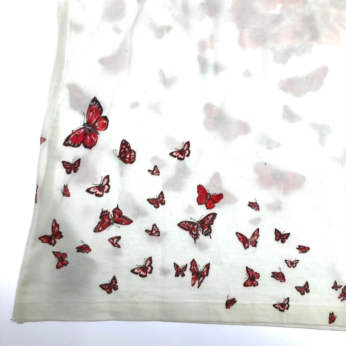 Christian Dior クリスチャンディオール バタフライ 半袖カットソー サイズ:XS Tシャツ/蝶 413T09A4524   ホワイト レディース / 240001178729 Christian Dior クリスチャンディオール バタフライ 半袖カットソー